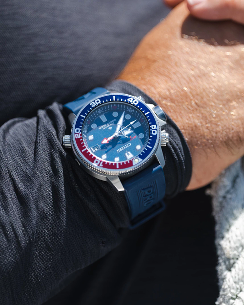 Citizen Promaster Aqualand Eco Drive Blue Dial Watch CITIZEN